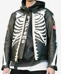 Supreme Vanson Leather Bones Jacket front