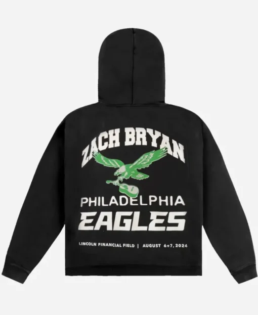 Zach Bryan Philadelphia Eagles Hoodie back