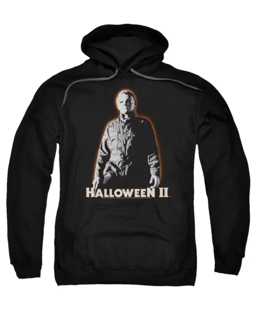 Halloween Hoodie Michael Myers Glow Black Hoodie front