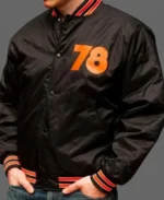 Men’s Halloween 78 Black Bomber Nylon Jacket front