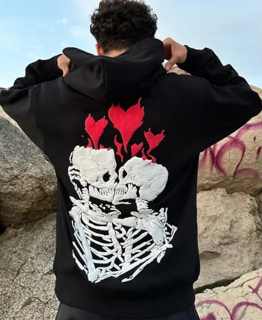 Till Death Do Us Part Spirit Halloween Hoodie black back