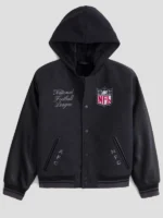 Abercrombie NFL Winterized Black Varsity Jacket