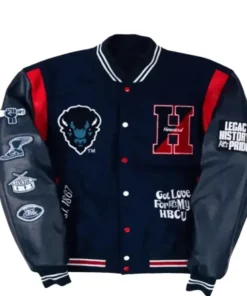 Howard University The Mecca Blue Varsity Jacket