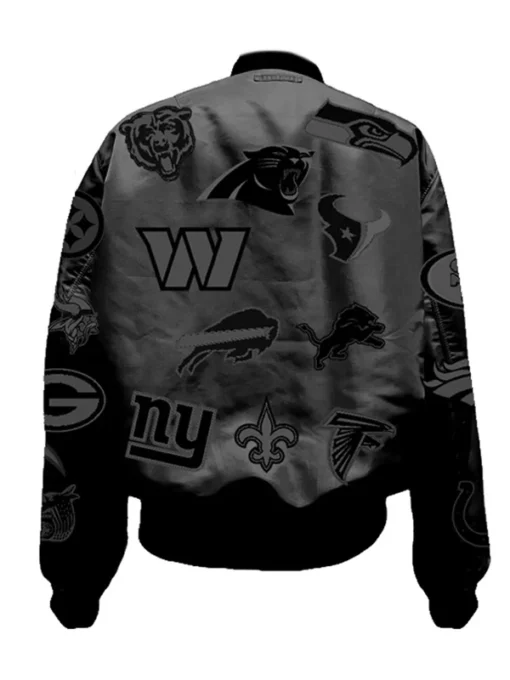 Jeff Hamilton NFL Bomber Leather Jacket For Sale