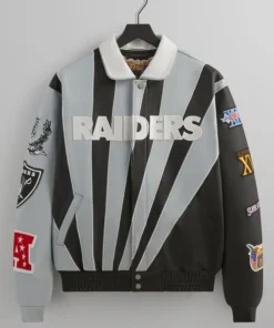 Kith x Jeff Hamilton NFL Raiders Varsity Jacket