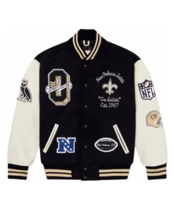 OVO x NFL New Orleans Saints Letterman Varsity Jacket