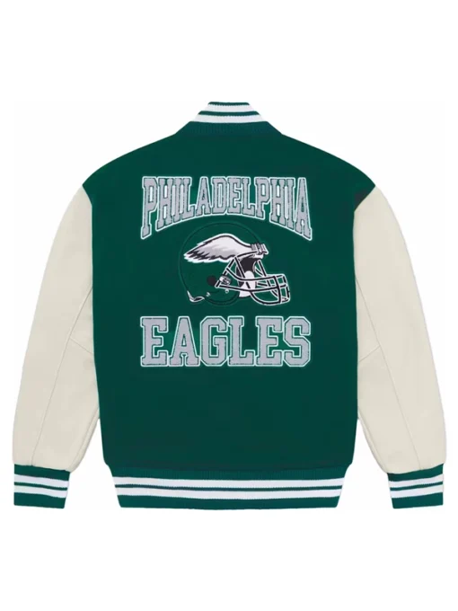 OVO x NFL Philadelphia Eagles Letterman Varsity Jacket For Men and Women