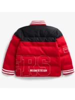 San Francisco 49ers Off Season x NFL Team Red Puffer Jacket For Sale