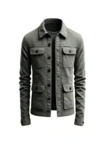 Stylish Grey Cotton Jacket