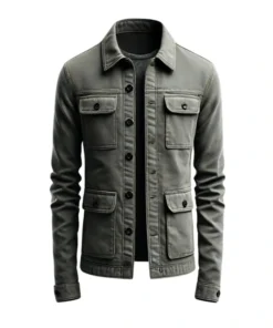 Stylish Grey Cotton Jacket