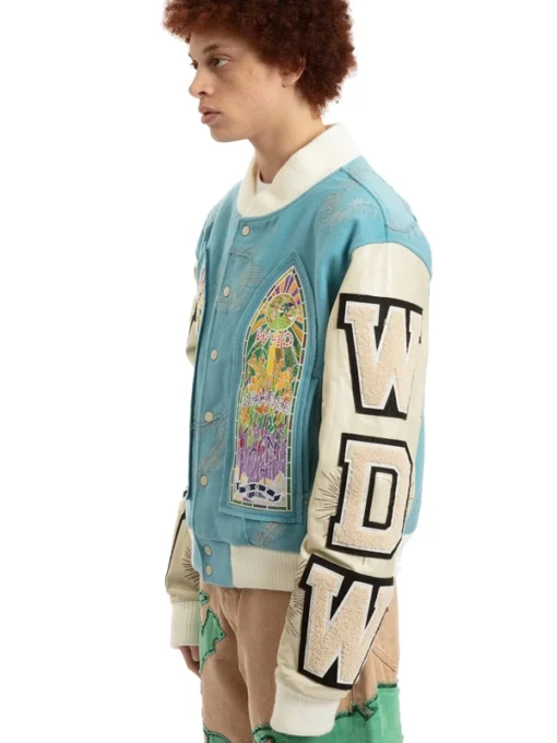 Who Decides War Namesake Varsity Jacket Blue