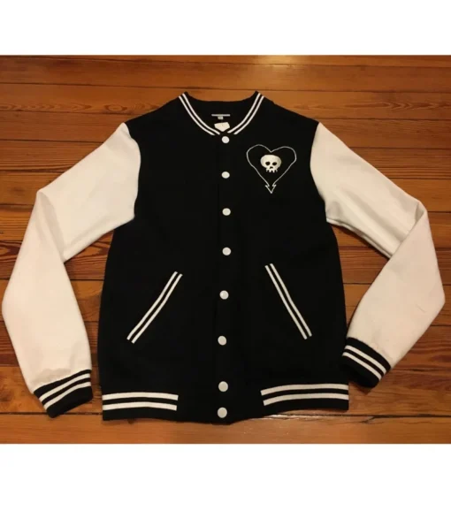 Alkaline Trio Black and White Varsity Jacket