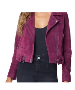 BLANK NYC Faux Suede Purple Jacket