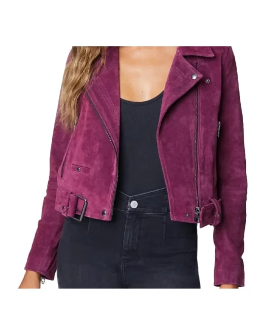 BLANK NYC Faux Suede Purple Jacket