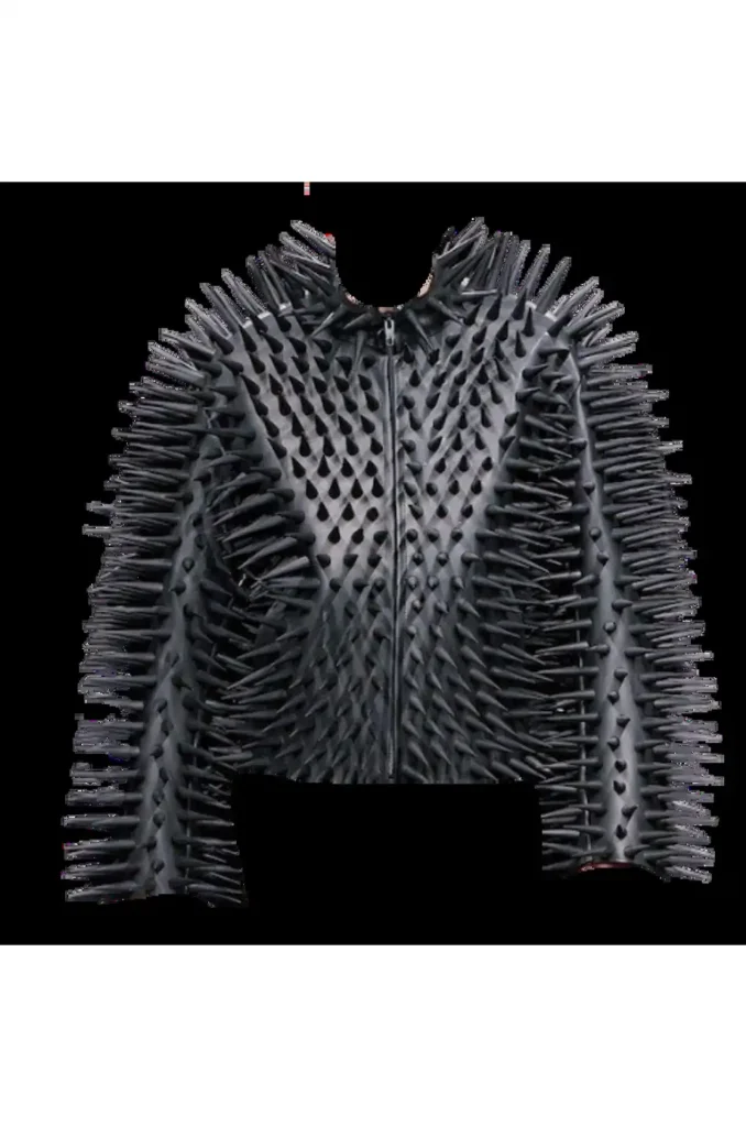 Balenciaga Spiked Black Jacket