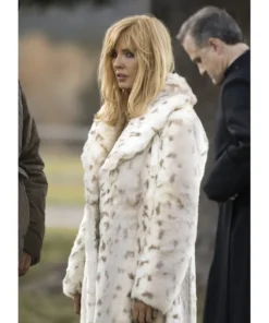 Beth Dutton Yellowstone S04 Faux Fur Leopard Coat