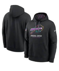 Buffalo Bills Crucial Catch Club Black Hoodie