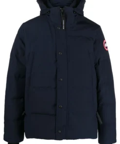 Canada Goose Wyndham Navy Blue Hooded Down Parka