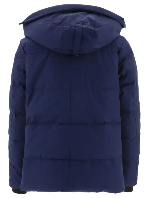 Canada Goose Wyndham Navy Blue Hooded Padded Jacket