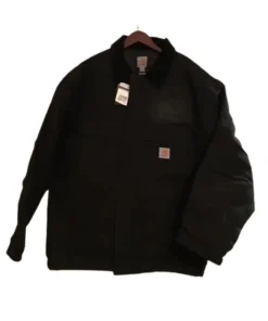 Carhartt Wip Regular Fit Quilt Lined Jacket Coat Chore Workwear Canvas Black