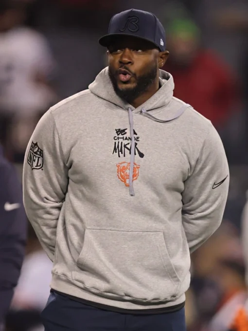 Chicago Bears Be A Change Maker Grey Hoodie