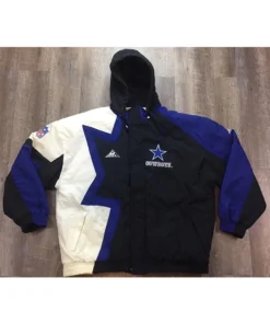 Dallas Cowboys Vintage 90s Apex Zipper Hooded Jacket