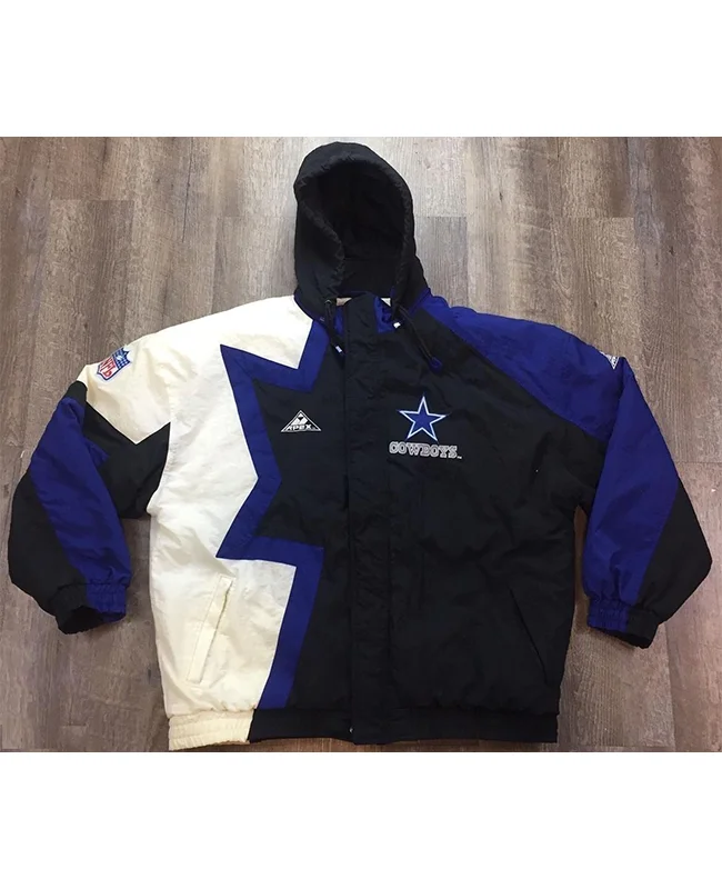 Dallas Cowboys Vintage 90s Apex Zipper Hooded Jacket