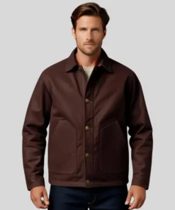 Dark Brown Canvas Jacket