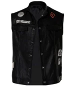 Deacon John Mongrel Farewell Original Leather Biker Vest