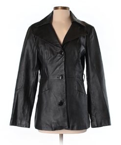 East 5th Real Black Leather Jacket