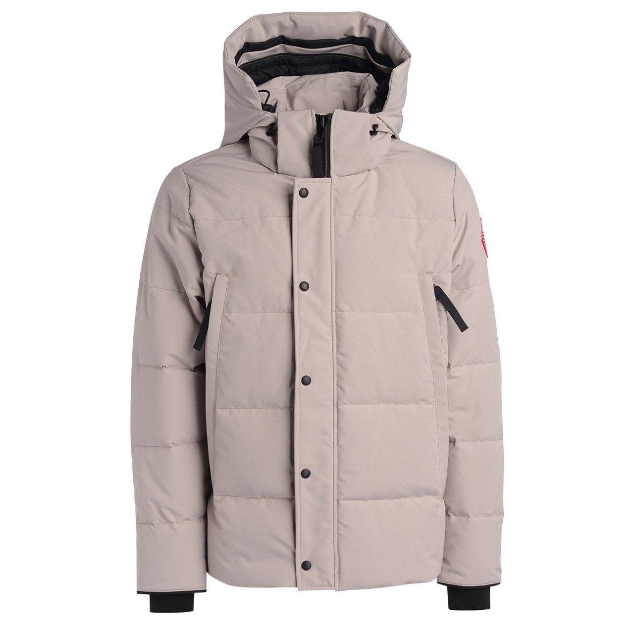 Gray Wyndham Hooded Down Jacket