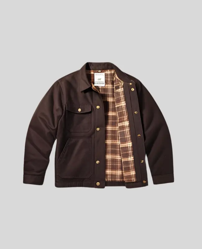 Heavy Duty Dark Brown Canvas Jacket