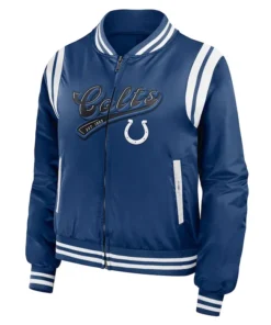 Indianapolis Colts Royal Bomber Jacket