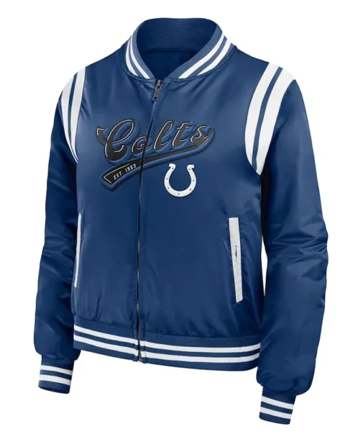 Indianapolis Colts Royal Bomber Jacket