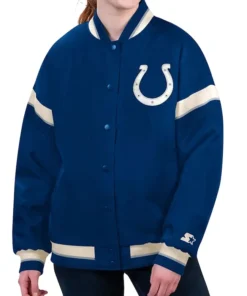 Indianapolis Colts Tournament Royal Satin Jacket