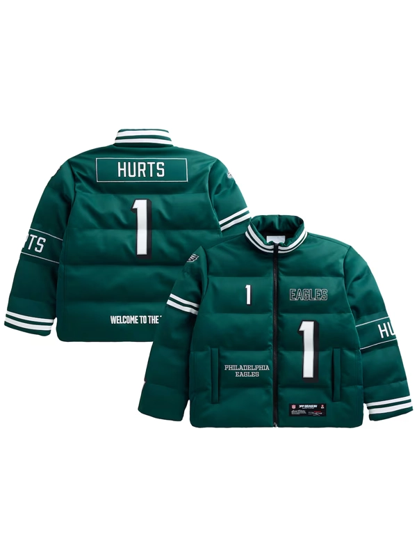 Jalen Hurts Philadelphia Eagles Player Puffer Jacket Off Season