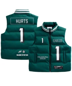 Jalen Hurts Philadelphia Eagles Player Puffer Vest Off Season