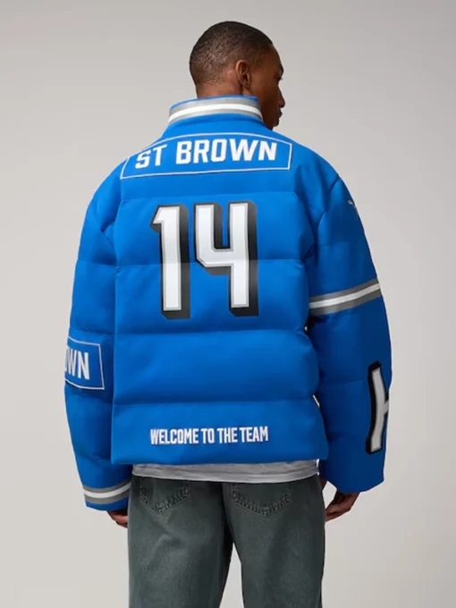 Jared Goff Detroit Lions Player Puffer Jacket – Off Season Edition