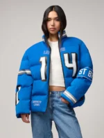 Jared Goff Detroit Lions Player Puffer Jacket – Off Season Edition for Men and Women