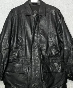 John Ashford Leather Jacket Black