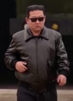 Kim Jong Un Black Leather Jacket