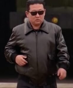 Kim Jong Un Black Leather Jacket