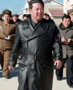 Kim Jong Un Leather Trench Coat