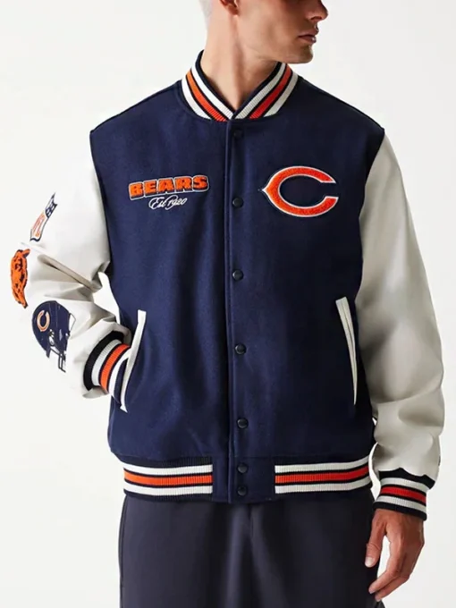 Lil Durk Chicago Bears Varsity Jacket – Iconic Game Day Style