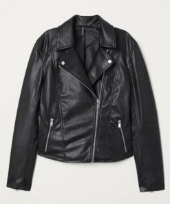 Men's H And M Black Leather Jacket