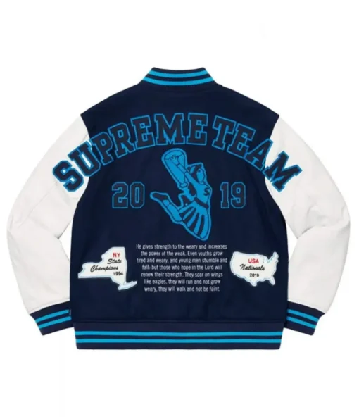 Men’s Supreme Team S Letterman Jacket For Unisex