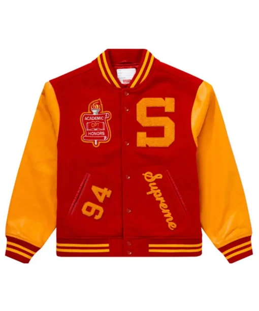 Men’s Supreme Team S Letterman Jacket Red