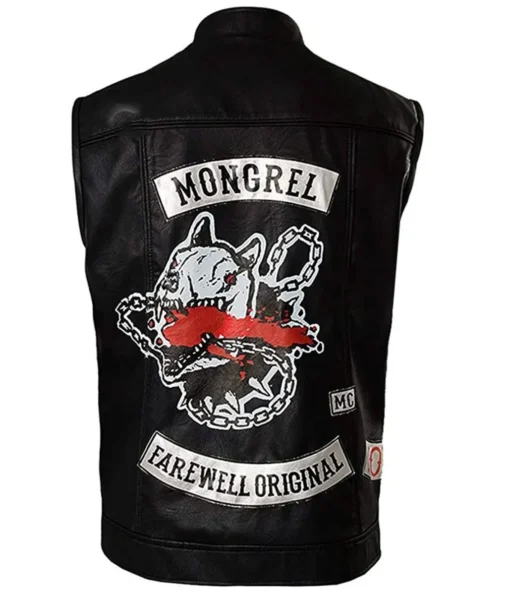 Mongrel Farewell Days Gone Deacon John Biker Black Leather Vest