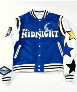 Mr Midnight Under The Moon Wool Varsity Jacket