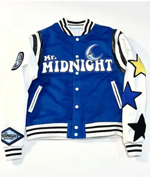 Mr Midnight Under The Moon Wool Varsity Jacket